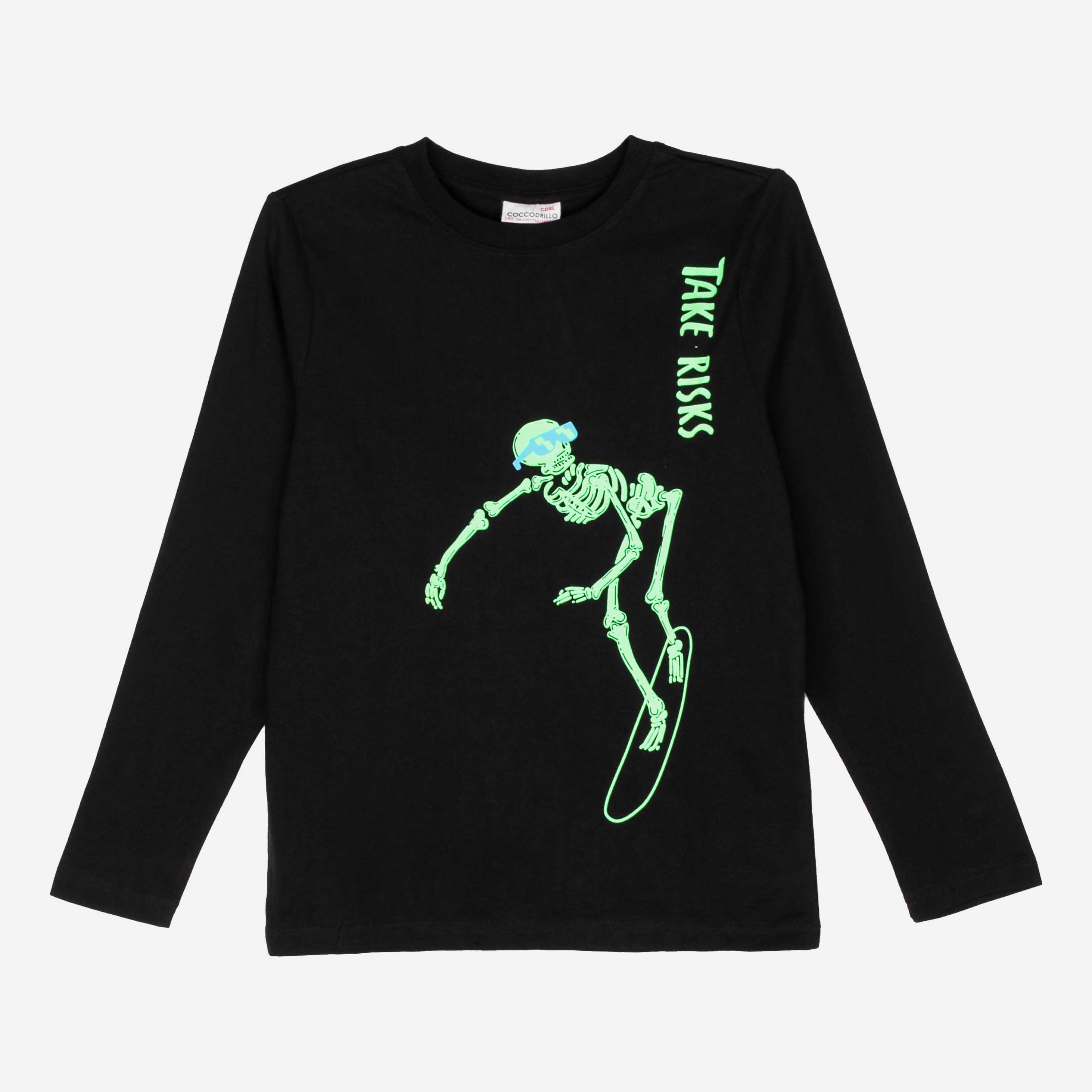

Футболка с длинными рукавами Coccodrillo Crazy Skate ZC1143103CRA 134 см Черная