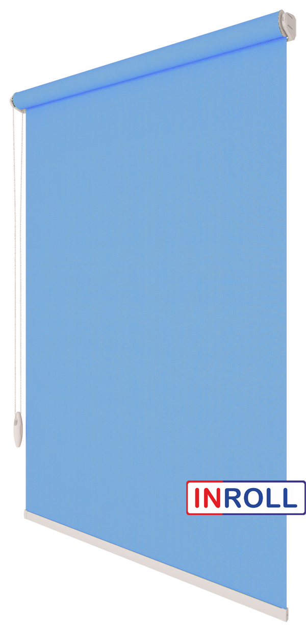 

Ролета тканевая INROLL Есо-Standart 185х185 см Camila Синий A621