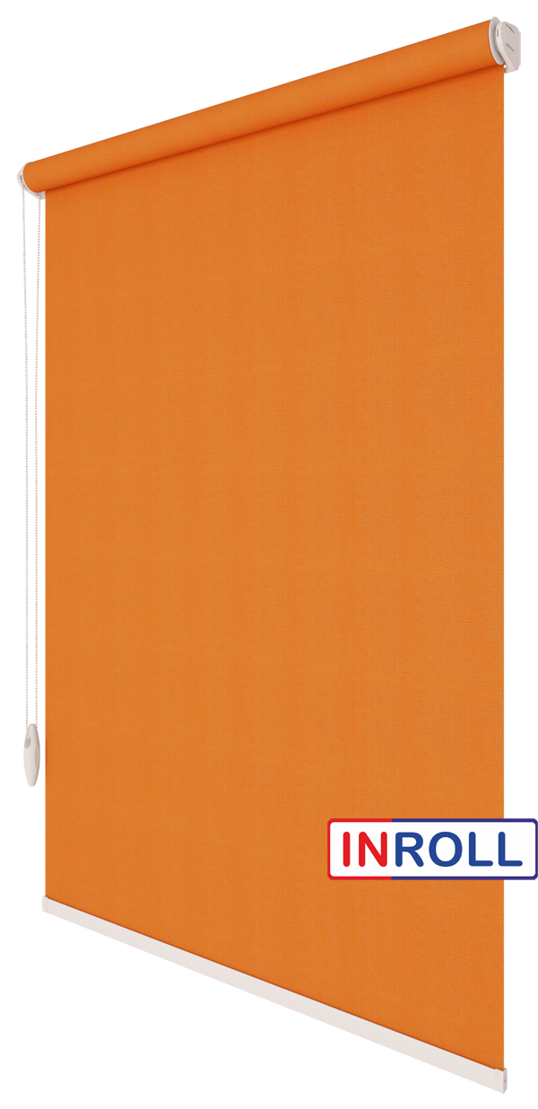 

Ролета тканевая INROLL Есо-Standart 150х185 см Camila Морковный A618