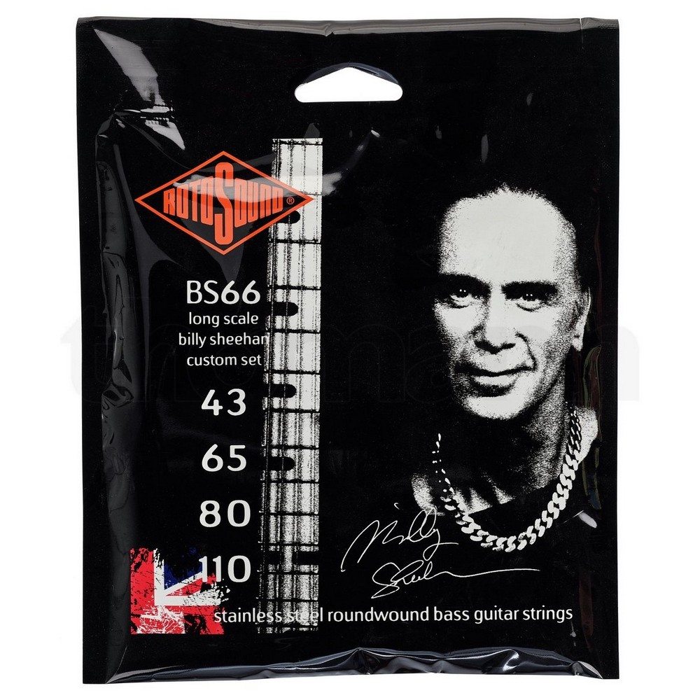 

Rotosound BS66 Stainless Steel Roundwound 43-110 Billy Sheehan
