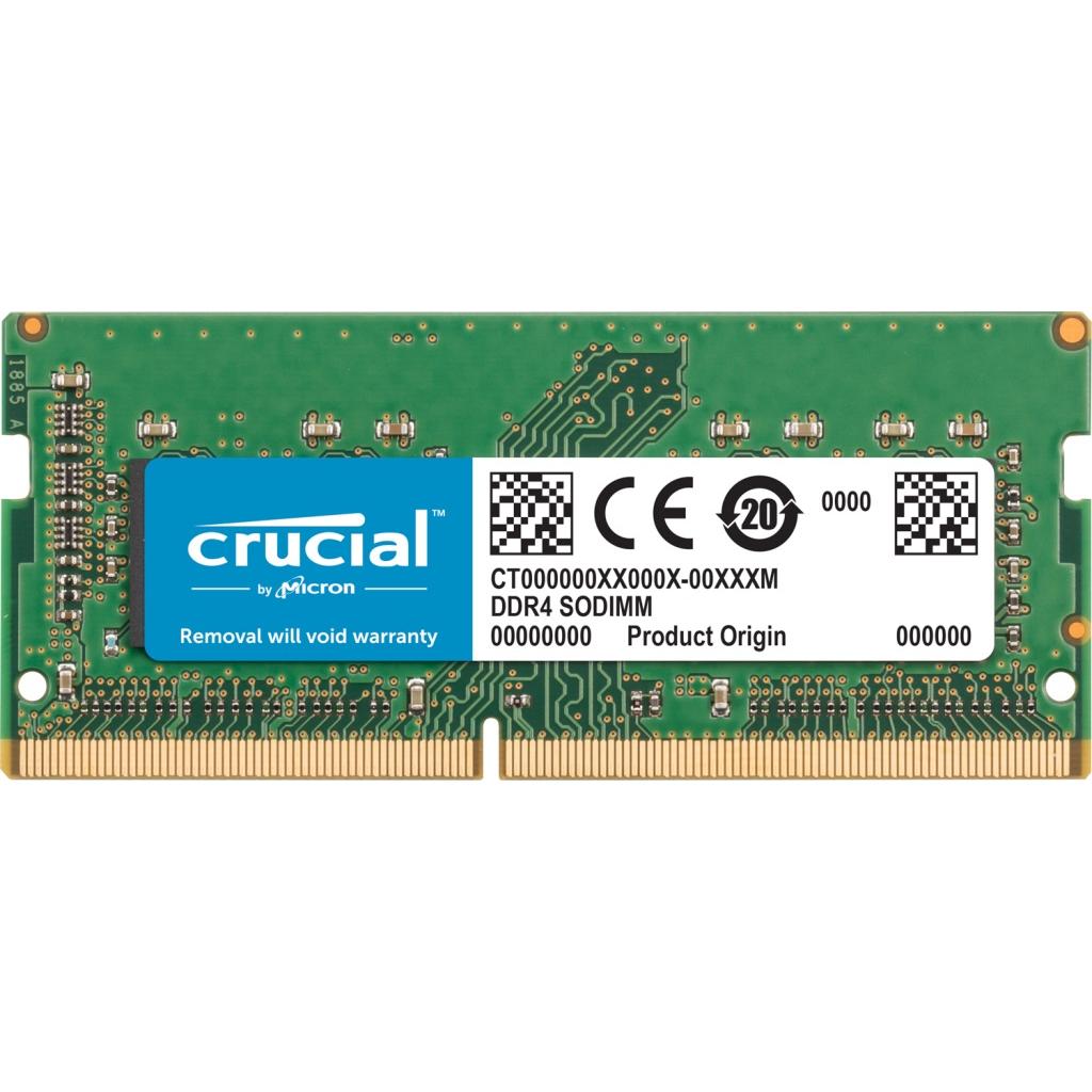 

Модуль памяти для ноутбука SoDIMM DDR4 8GB 2666 MHz Micron (CT8G4S266M)