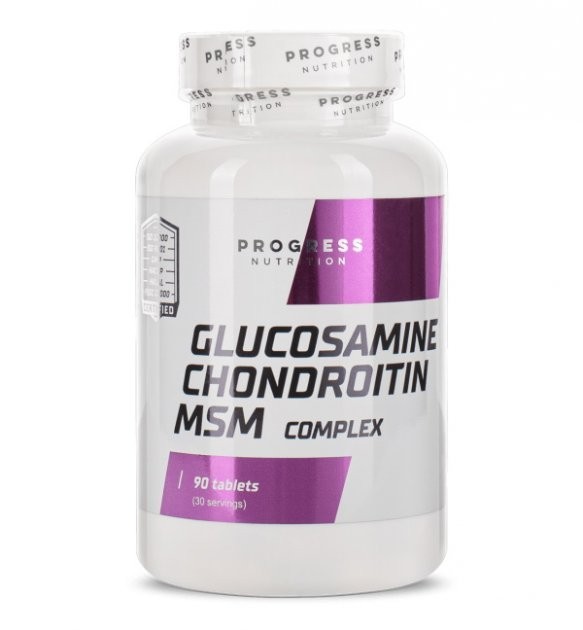 

Натуральная добавка Progress Nutrition Glucosamine Chondroitin MSM 90 таблеток