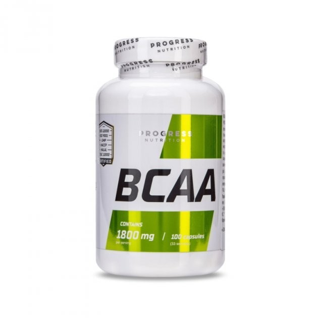 

Аминокислоты Progress Nutrition BCAA 1800 мг 100 капсул