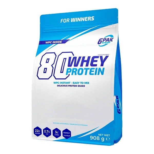 

Протеин 6PAK Nutrition 80 Whey Protein 908 грамм Ваниль