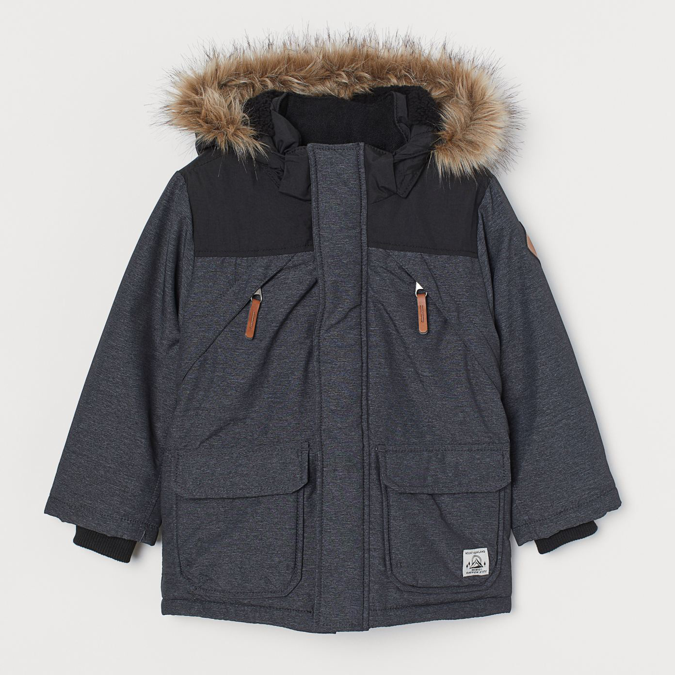 

Демисезонная куртка H&M 209-8420542 140 см Темно-синяя (hm07676945841)