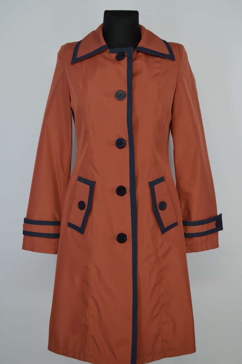 

Плащ женский Natalis 93146  терракотово-синий (МП - 93, Плащ женский Natalis 93146 46 терракотово-синий (МП - 93)