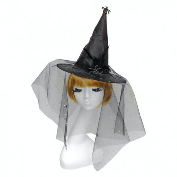

Колпак Ведьма с пауками Halloween 16-828