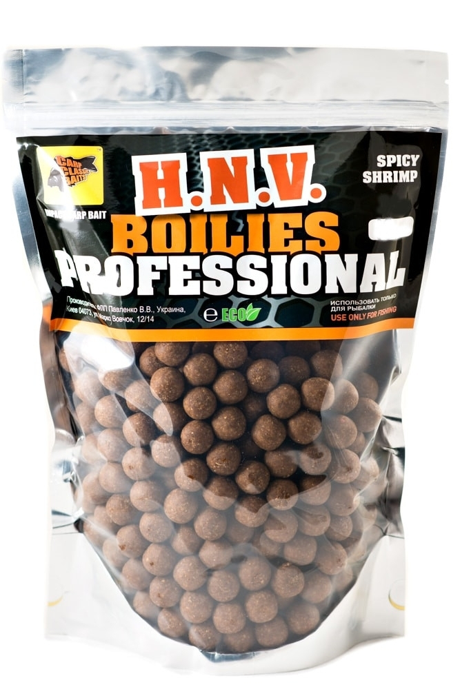 

Бойлы CCBaits Professional Soluble Spicy Shrimp 20mm 1kg (CCB002247)