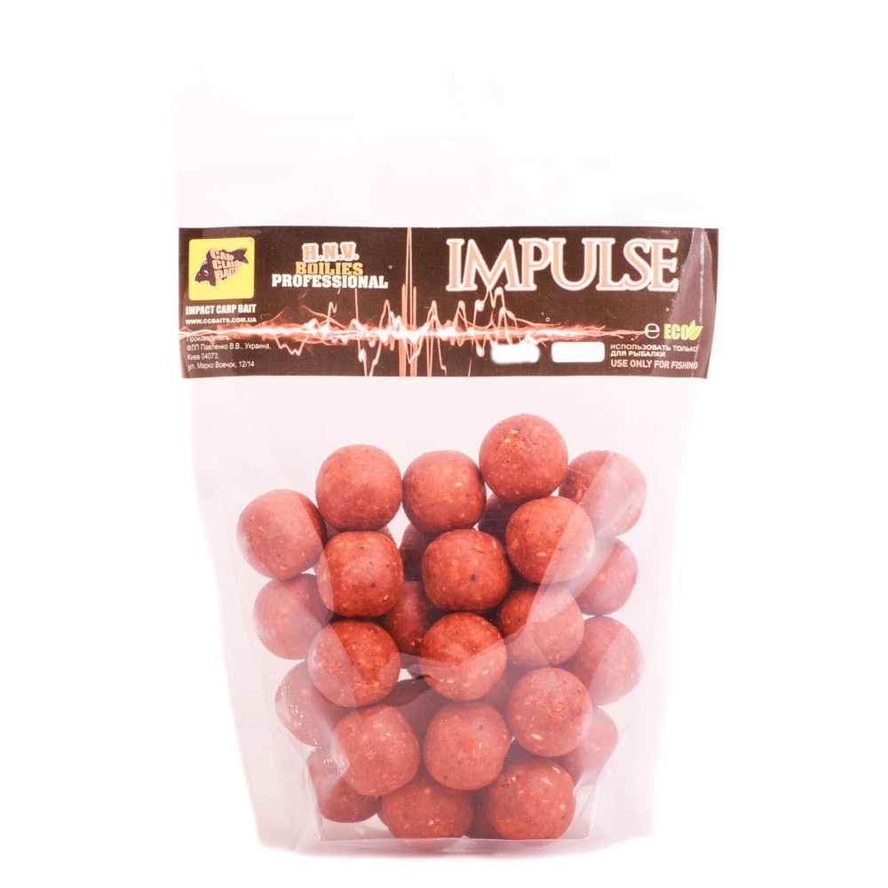 

Бойлы CCBaits Professional Soluble Impulse 20mm 1kg (К0189365)