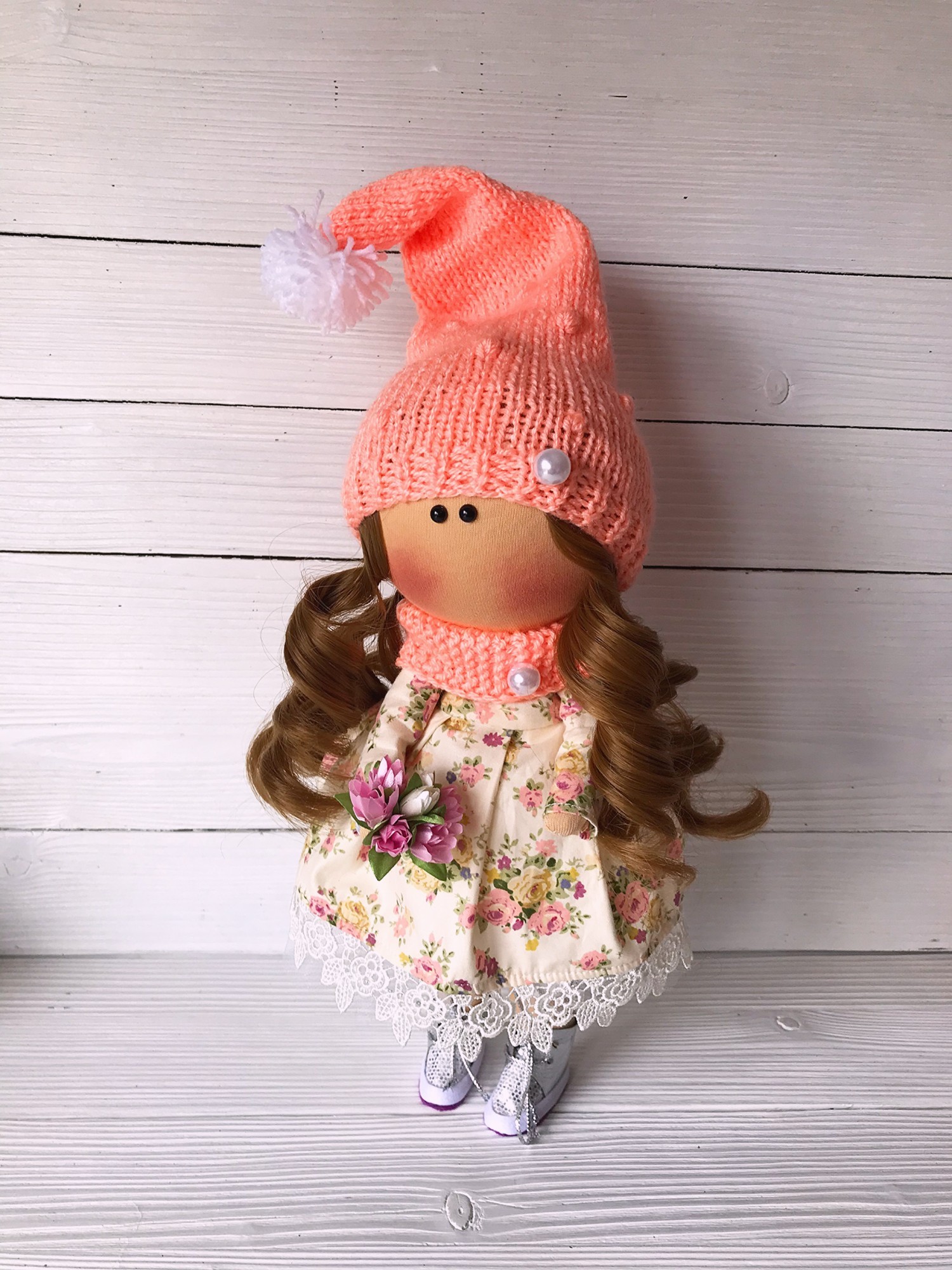 

Интерьерная текстильная кукла игрушка ручной работы Тильда Татьяна Hand Made One