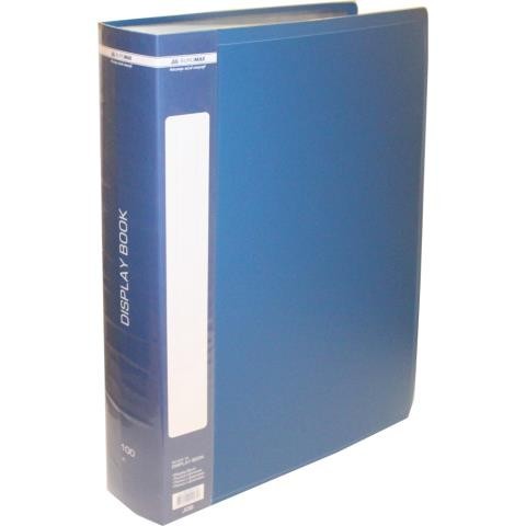 

Папка пластиковая в чехле Buromax А4 100 файлов синий (BM.3633-02)