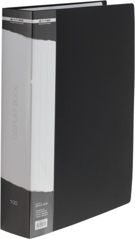 

Папка пластиковая в чехле Buromax А4 100 файлов черный (BM.3633-01)