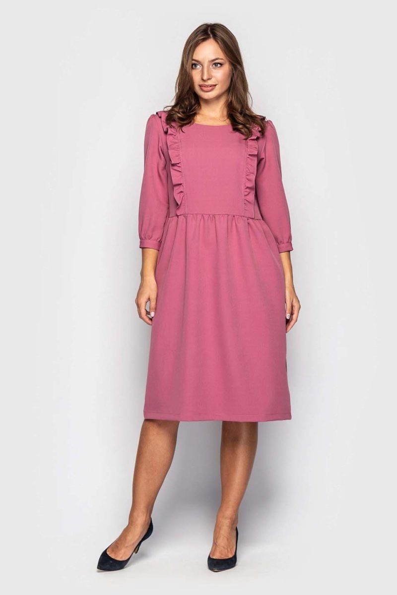 

Платье Narodnyy Butik Дина  Розовое 136-01, Платье Narodnyy Butik Дина 44 Розовое 136-01
