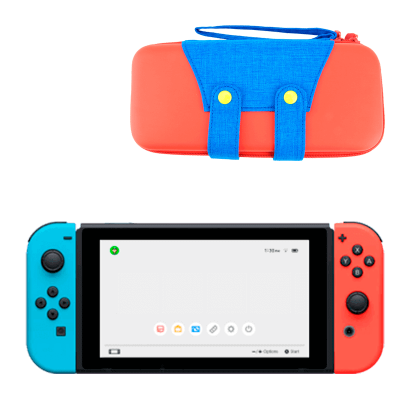 

Набор Консоль Nintendo Switch HAC-001(-01) Blue Red 32GB Новое + Чехол Твердый RMC Switch Mario Red Новое