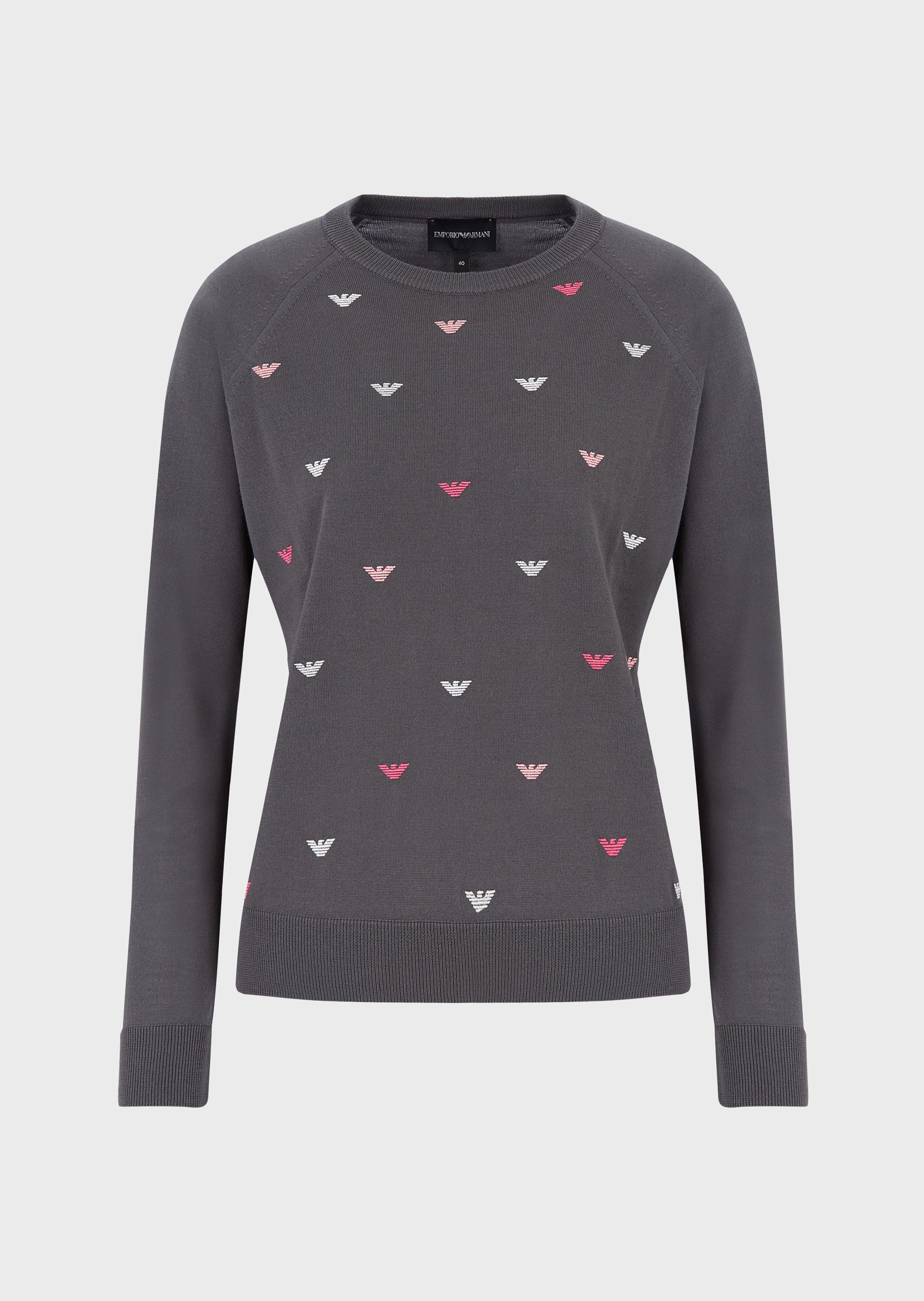 

Джемпер Emporio Armani 40 Светло-серый 6H2MW1.2M09Z
