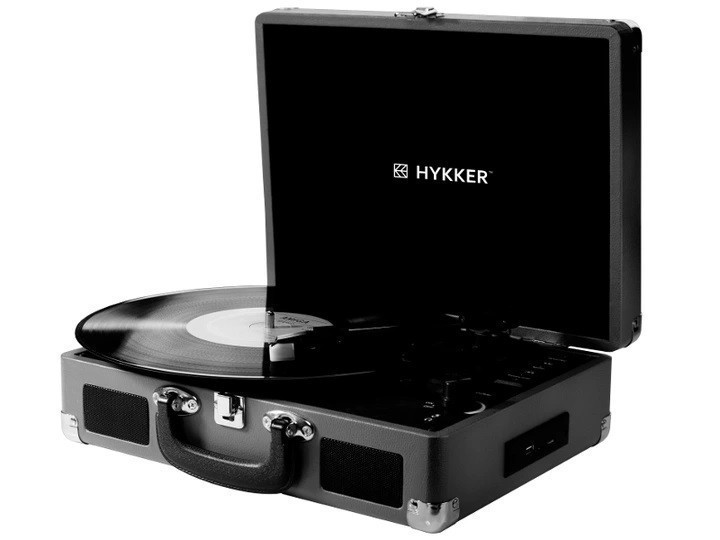

Виниловый проигрыватель Hykker Black USB SD
