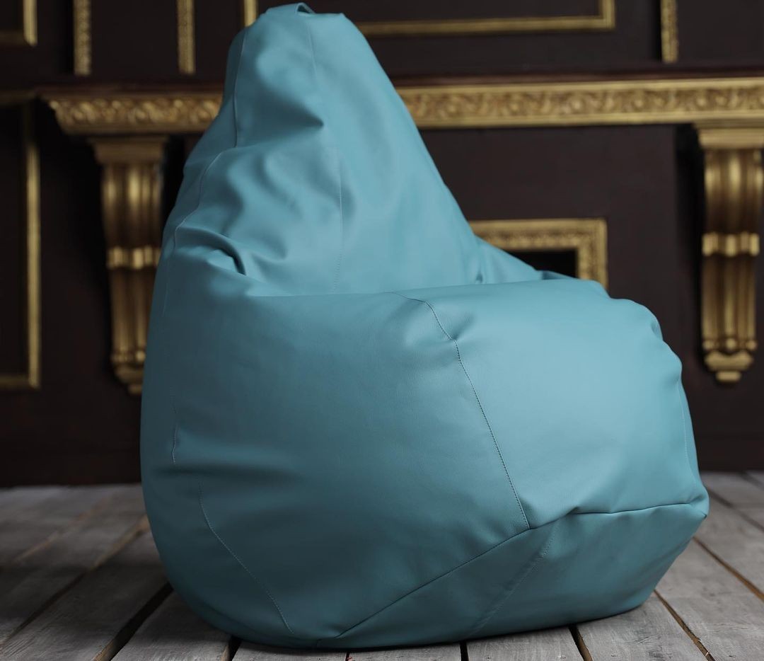 

Бескаркасное кресло мешок - груша HomeSoft XL Голубой