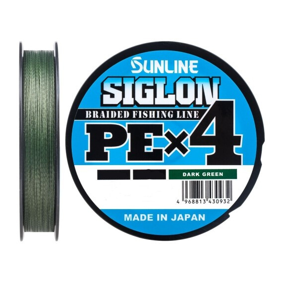 

Шнур Sunline Siglon PE х4 150m темн-зеленый #0.8/0.153mm 12lb/6.0kg