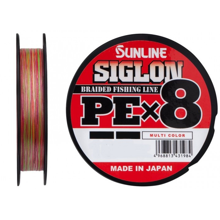 

Шнур Sunline Siglon PE X8 150m мультиколор #3.0/0.296mm 50lb/22.0kg