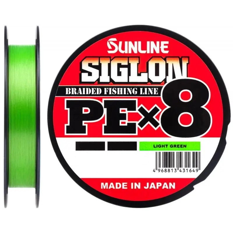 

Шнур Sunline Siglon PE х8 150m салатовый #1.5/0.209mm 25lb/11.0kg
