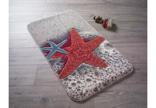 

Коврик для ванной Confetti Starfish Red 80*140 Разноцветный