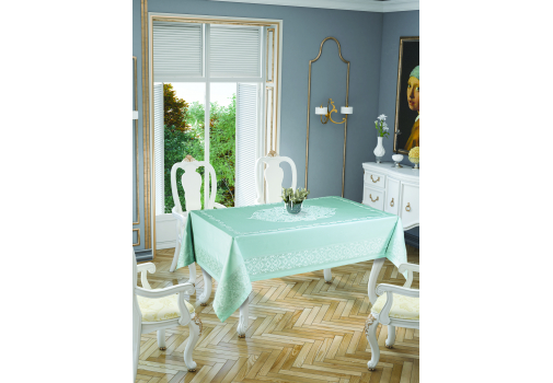 

Скатерть Tropik home Paisley Mint 9957-9 Зеленый