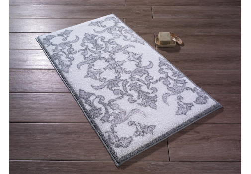 

Коврик для ванной Confetti Shabby Damask Gri 57*100 Серый