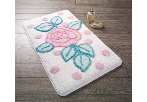 

Коврик для ванной Confetti Biblos Snow White 55*60 Разноцветный