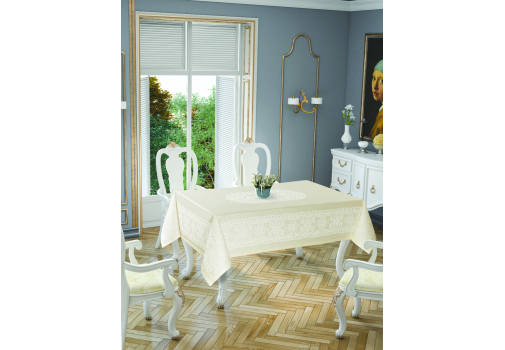 

Скатерть Tropik home Priencly Cream 5698-2 Кремовый