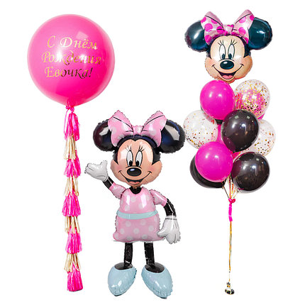 

Оформление в тематике Disney с ростовой фигурой Минни Маус