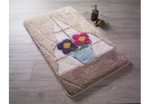 

Коврик для ванной Confetti Pergamon L Powder 50*60 Разноцветный