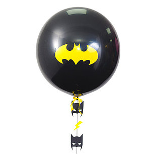 

Шар-гигант черный "Batman" с гирляндой