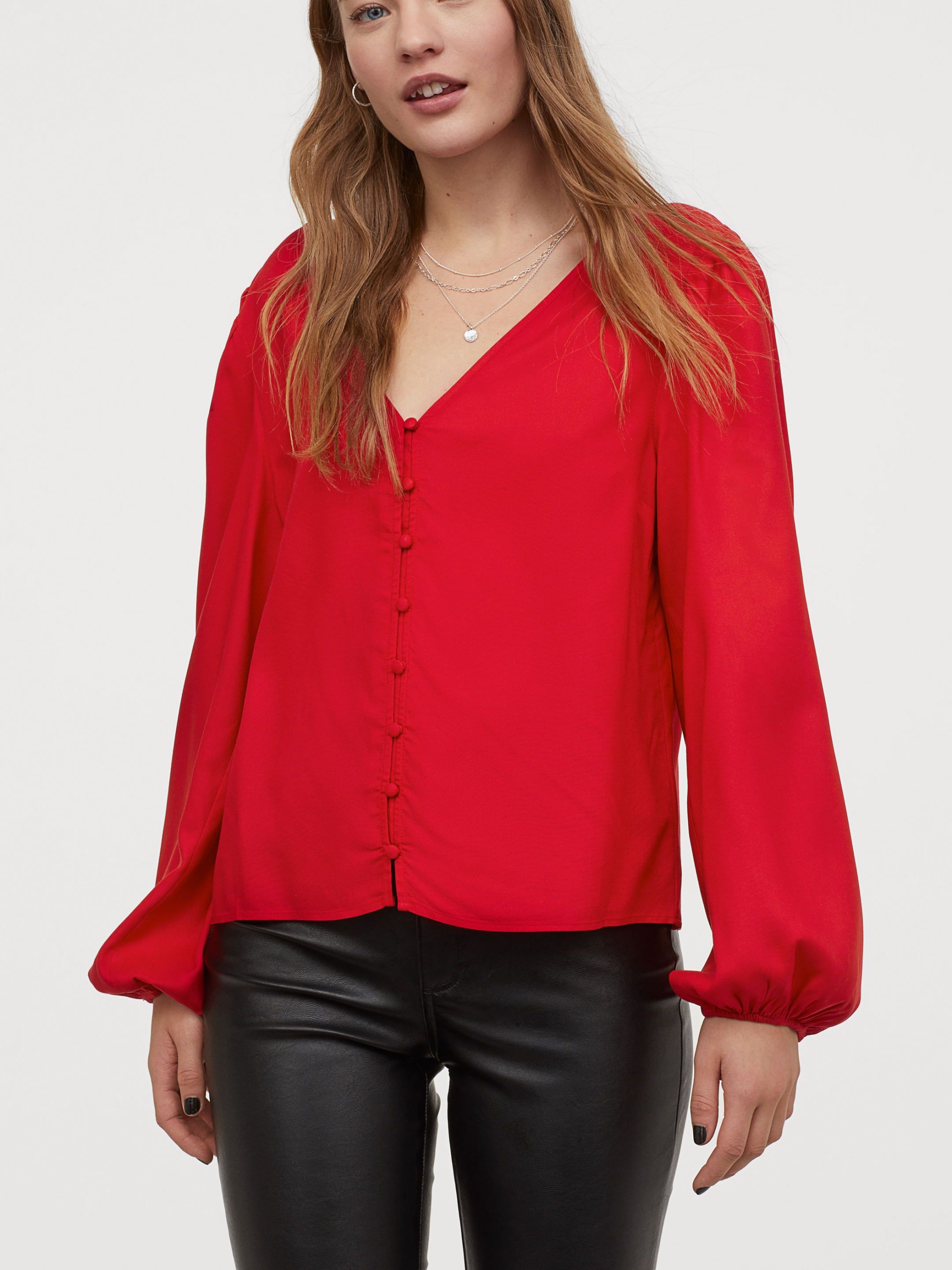 

Блузка H&M 0802433-0  Красная (СА2000001866511, Блузка H&M 0802433-0 38 Красная (СА2000001866511)