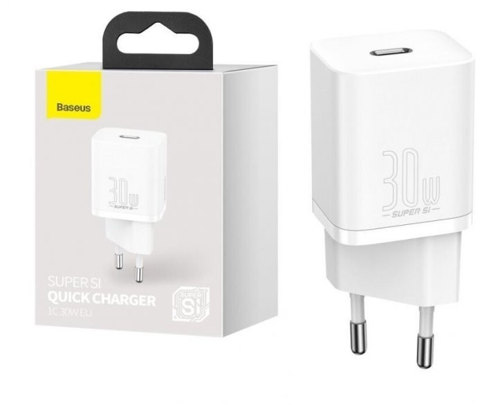 

Зарядное устройство Baseus 30W Quick Charge Type-C white