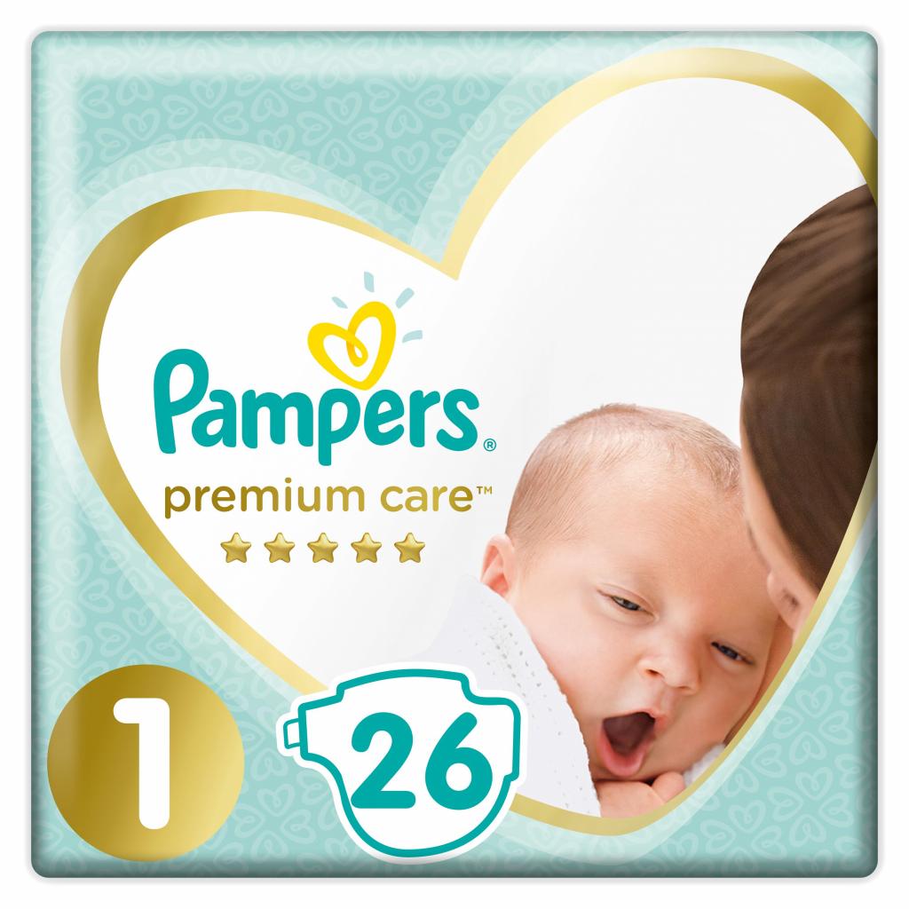 

Подгузник Pampers Premium Care New Born Размер 1 (2-5 кг) 26 шт (8001841104614)