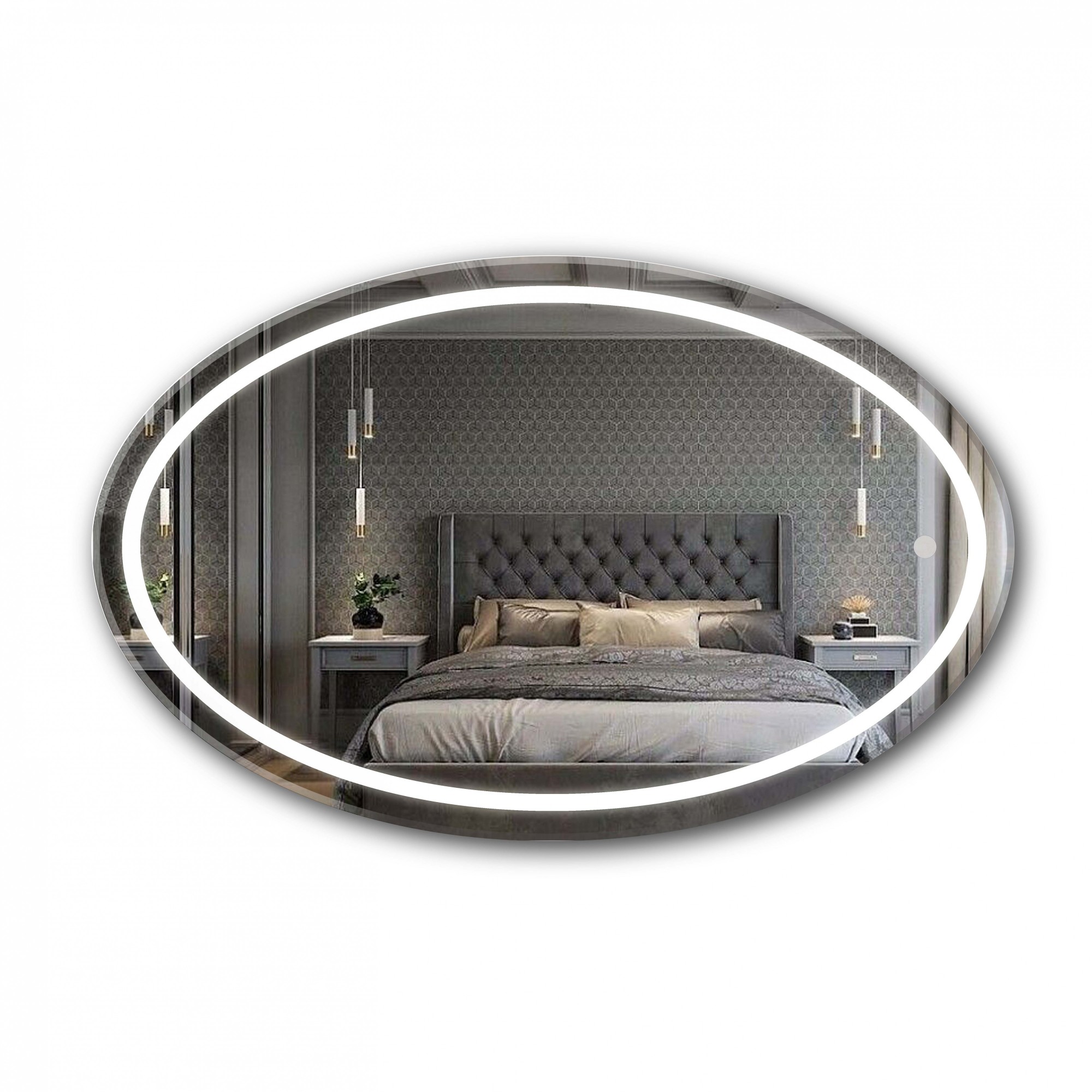 

Зеркало Мойдодыр MAGDA 70x110 S с LED-подсветкой и сенсорным выключателем