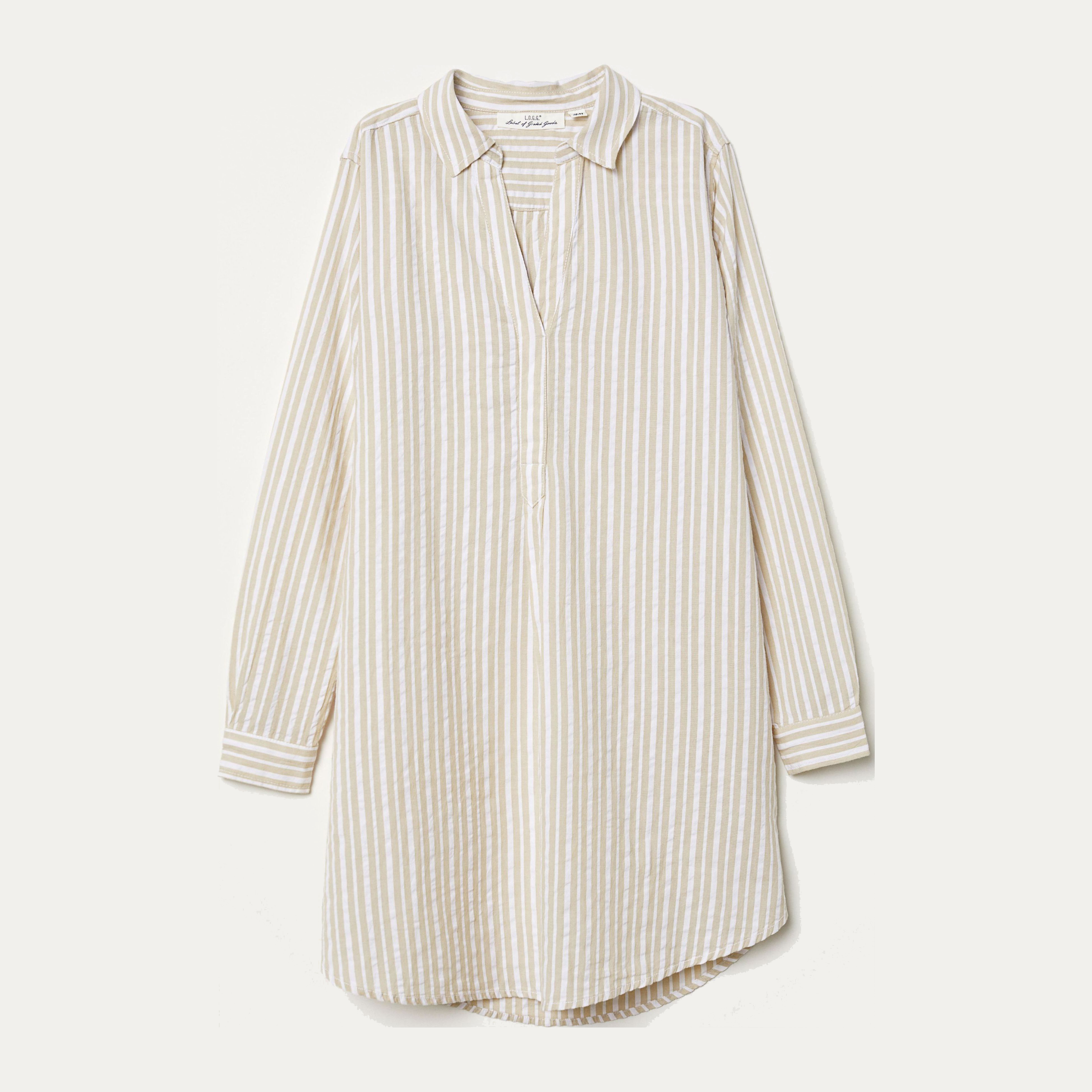 

Рубашка H&M 0653249-8  Бежевая (СА2000001580189, Рубашка H&M 0653249-8 36 Бежевая (СА2000001580189)