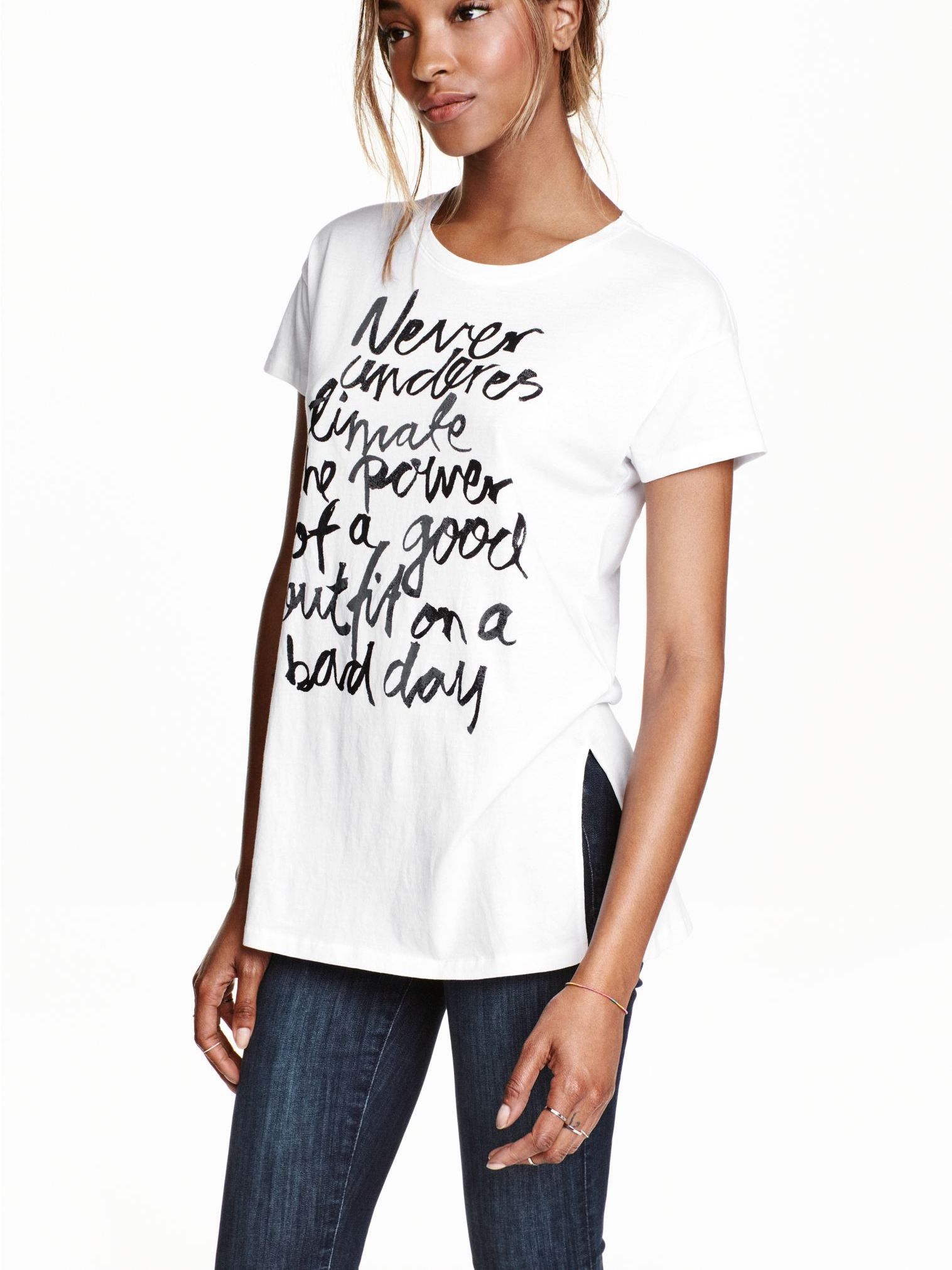 

Футболка H&M 0424048-4 L Белая (СА2000001489000)