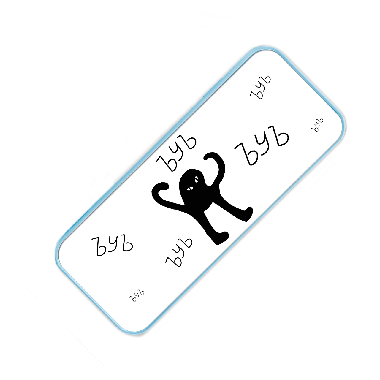 

Пенал школьный пластиковый мем Черный Кот ЪУЪ Съука (34408-1331-5) Голубой