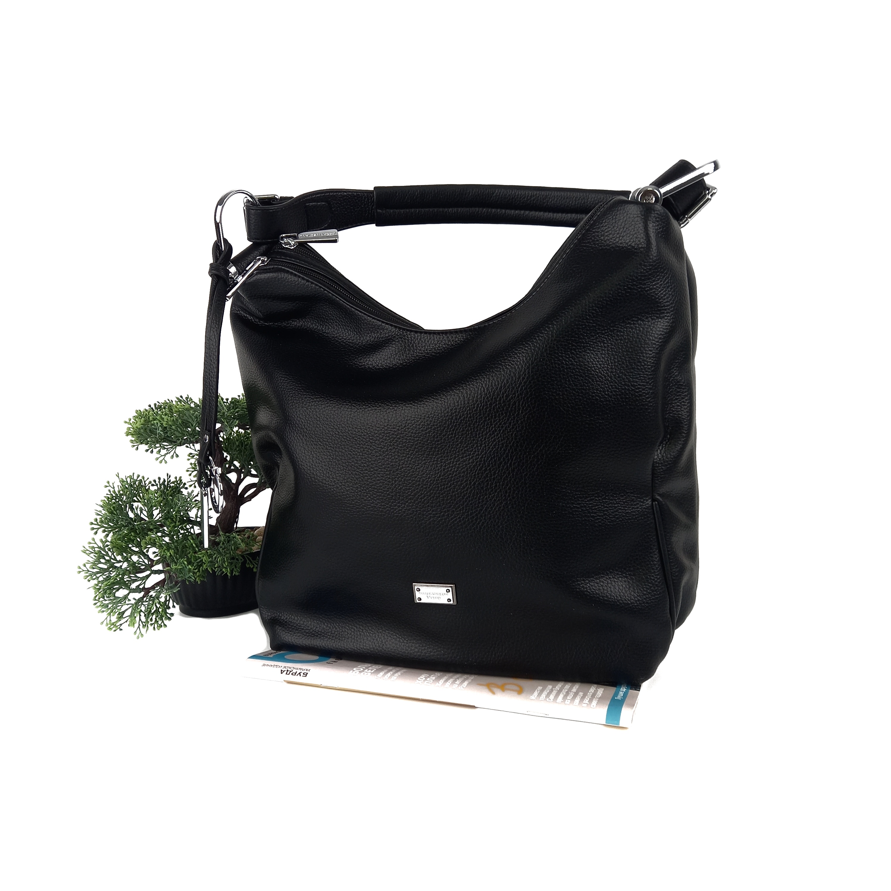 

Сумка мешок женская EteralSmile черная AHX702 black