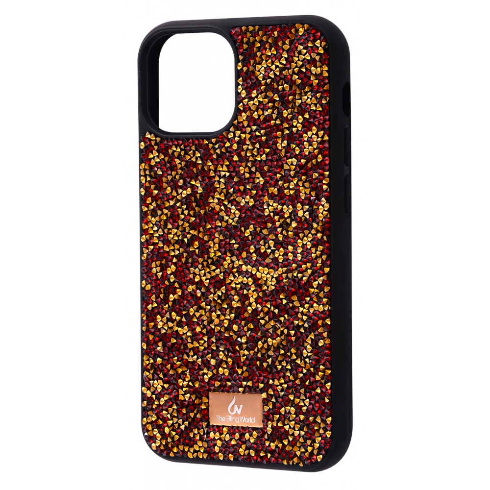 

Чехол Bling World ROCK DIAMOND для iPhone 13 mini red
