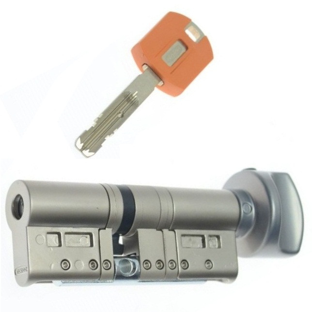 

Цилиндр TOKOZ PRO 80 35x45Т (Никель мат.) ключ/тумблер
