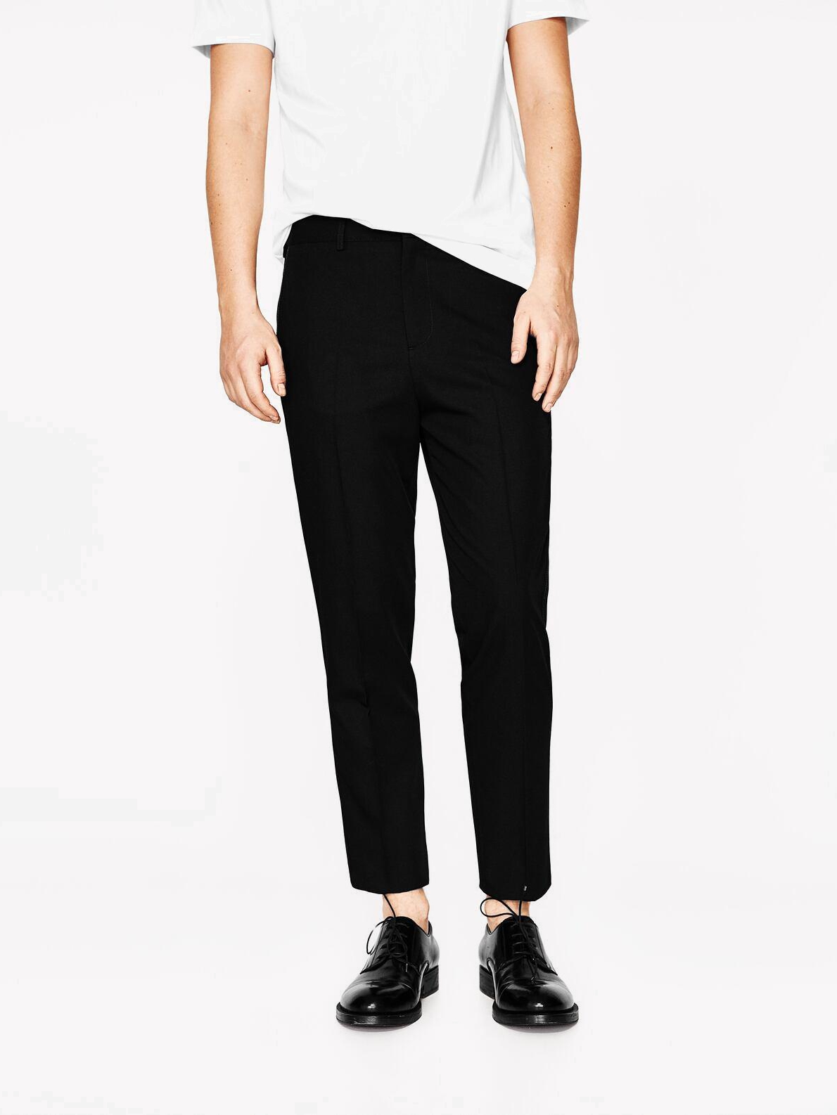 

Брюки Zara XAZ134586QHOC 46 Черные красные