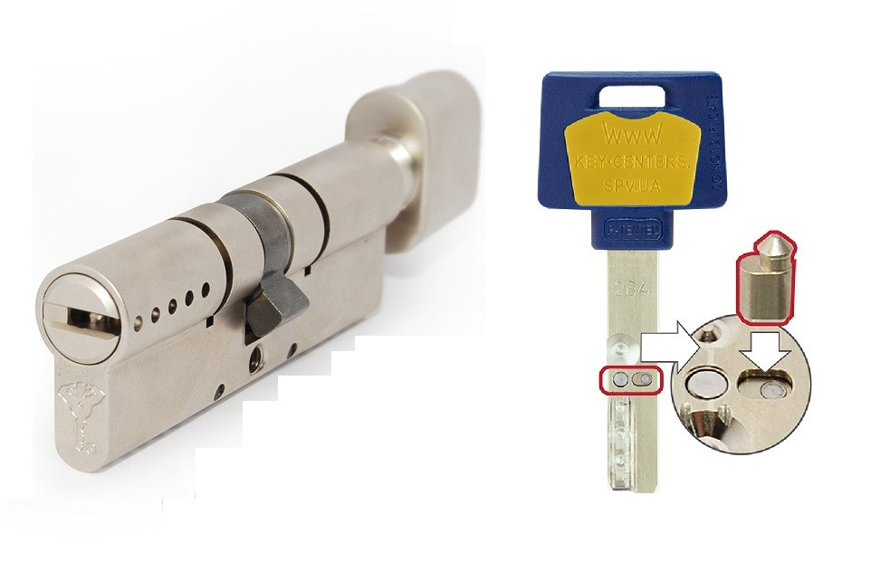 

Цилиндр MUL-T-LOCK INTERACTIVE 85 TNI Кл-пов Ник