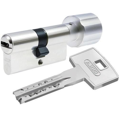 

Цилиндр Abus X12R 105 (55x50т) ключ-тумблер матовый хром