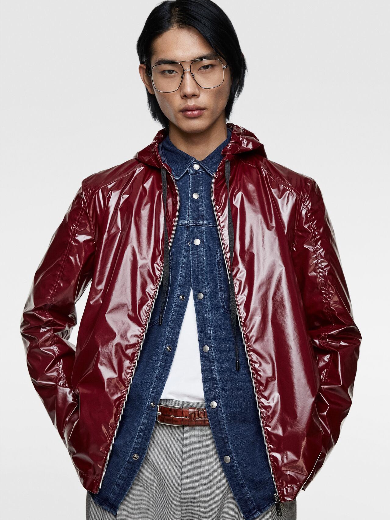 

Дождевик Zara XAZ230623VQQA S Бордовый