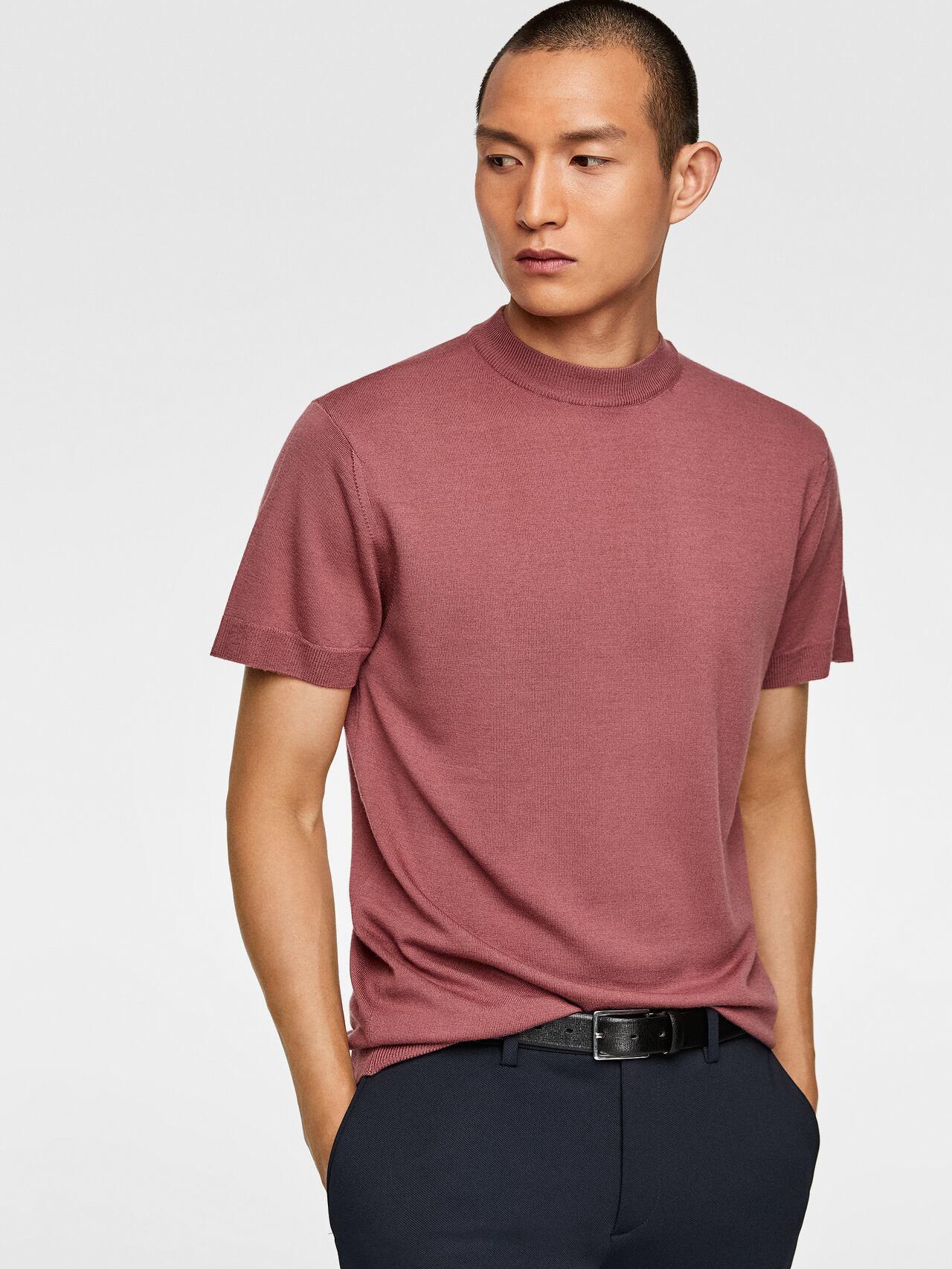 

Футболка Zara XAZ230702MUBJ XL Темно-розовая