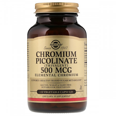 

Минеральный комплекс Solgar Chromium Picolinate 500 мкг 120 капсул (333895)