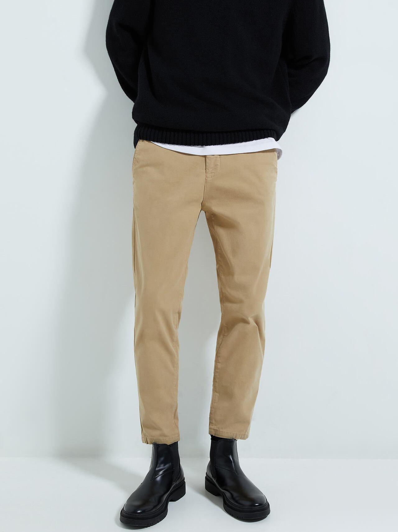 

Брюки Zara XAZ264011VQHX 42 Бежевые