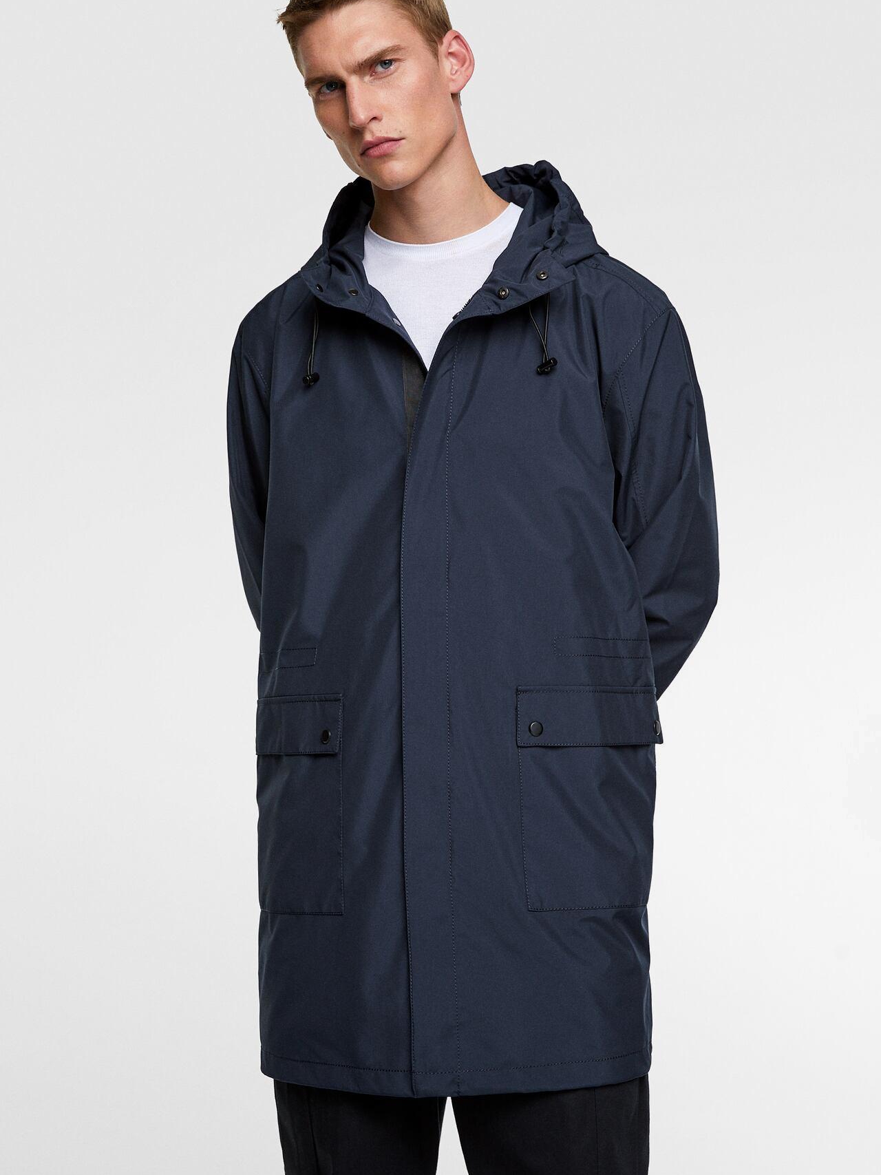 

Парка Zara XAZ264730ZSOI S Темно-синяя